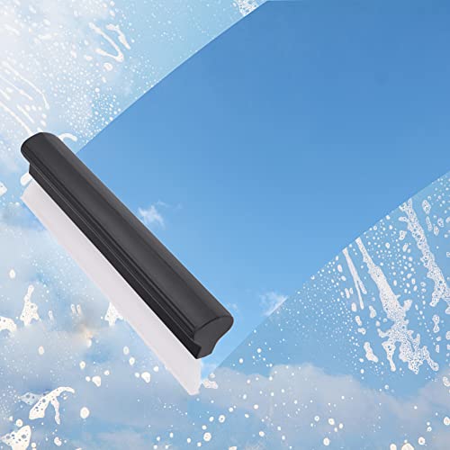 Ladieshow Black Car Windshield Squeegee,Premium Silicone Squeegee Can Be Used to Easily Clean Shower Doors,Windows and Mirrors,Bathroom Tiles,Countertops,Mirrors