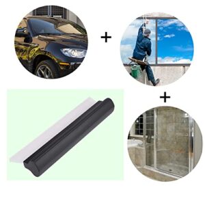 Ladieshow Black Car Windshield Squeegee,Premium Silicone Squeegee Can Be Used to Easily Clean Shower Doors,Windows and Mirrors,Bathroom Tiles,Countertops,Mirrors