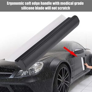 Ladieshow Black Car Windshield Squeegee,Premium Silicone Squeegee Can Be Used to Easily Clean Shower Doors,Windows and Mirrors,Bathroom Tiles,Countertops,Mirrors