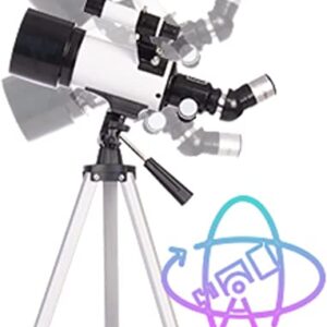 zukakii Telescope for Adults & Kids, 70mm Aperture Astronomical Refractor Telescopes (16X-120X) for Kids Beginners with Carry Bag, Phone Adapter, AZ Mount Gift for Christmas