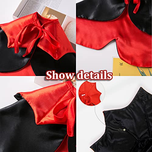 Halloween Cape Costume for Cats Dogs, Pet Vampire Cloak Puppy Cat Cosplay Costumes Devil Wizard Party Clothes One Size for Small Medium Dog Cats