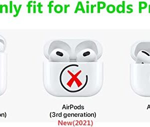 Wireless Case for AirPods Pro Cute Case with Keychain, Fur Ball Soft Silicone Protective Anti-Slip Case Cover, Shockproof Anti-Dropping Cases Compatible with Airpods Pro