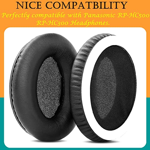 TaiZiChangQin Upgrade Ear Pads Ear Cushions Replacement Compatible with Panasonic RP-HC500 RP-HC300 Headphone ( Protein Leather Earpads )