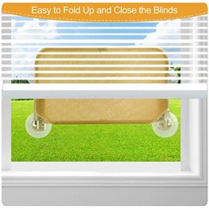 Foldable Cat Window Perch, Cordless Cat Window Hammock with 4 Strong Suction Cups, Window Cat Beds for Indoor Cats Inside, Large Cats Window Seat Windowsill Safety with Sturdy Metal Frame Soft Cover