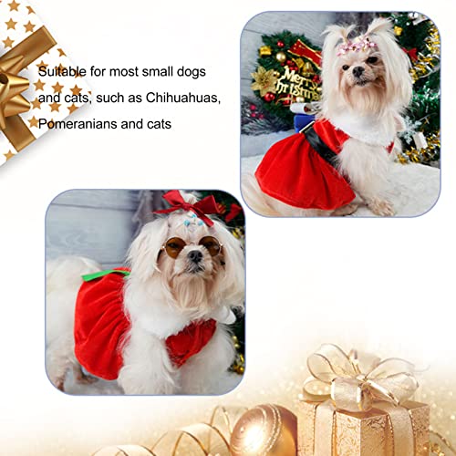 Dog Christmas Sweater Xmas Pet Clothes Santa Dog Christmas Dress Santa Pet Christmas Dress Skin Friendly Breathable Elastic Pet Winter Clothes for Small Dogs Cats XL
