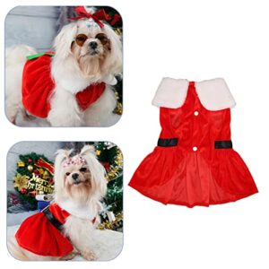 Dog Christmas Sweater Xmas Pet Clothes Santa Dog Christmas Dress Santa Pet Christmas Dress Skin Friendly Breathable Elastic Pet Winter Clothes for Small Dogs Cats XL