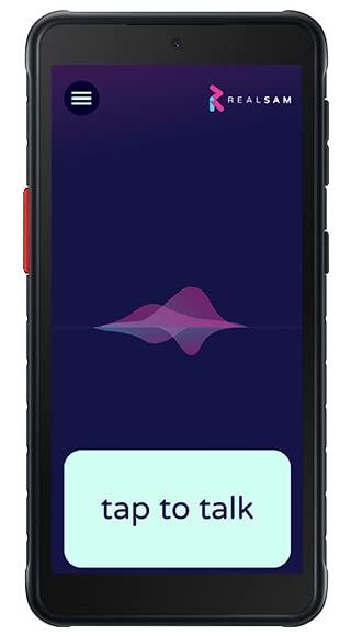RealSAM Pocket Voice-Operated Unlocked 5G Smartphone for The Blind and Visually Impaired; Just Tap The Screen and Talk, It's That Simple (No Hunting Icons or Swiping Needed)