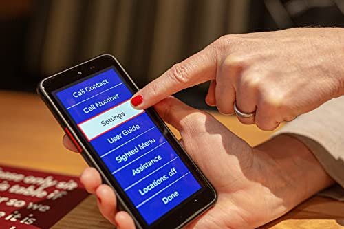 RealSAM Pocket Voice-Operated Unlocked 5G Smartphone for The Blind and Visually Impaired; Just Tap The Screen and Talk, It's That Simple (No Hunting Icons or Swiping Needed)