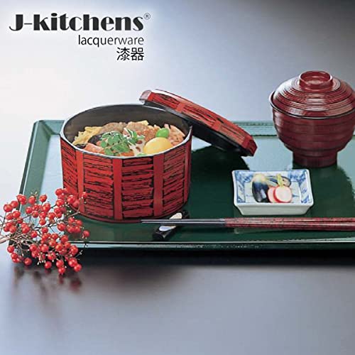 J-Kitchens Obon Tray, Rikyu Bon, Green, Tenkuro, Shaku 3, Made in Japan