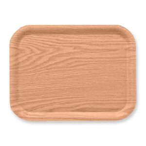 J-Kitchens Obon Tray, Heat Resistant, Wood, Long Square Tray, Natural, Brown, 14.6 inches (37.0 cm), Anti-Slip, Made in Japan