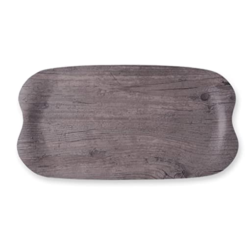 J-Kitchens Obon Tray, 16.9 inches (43 cm), Earth Tray, Graywood, 16.9 x 9.1 inches (43 x 23 cm), Made in Japan