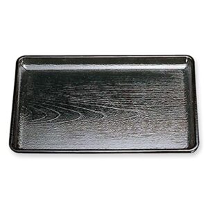 J-Kitchens Obon Tray, Heat Resistant, Kaiyaki, Bon, Black, Non-Slip Obon Shaku 4, Made in Japan