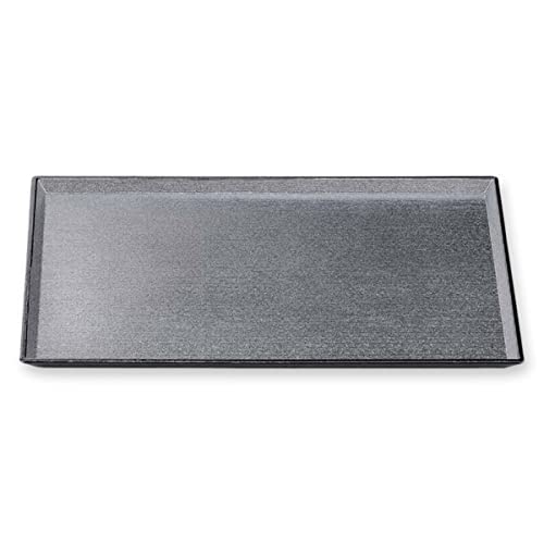 J-Kitchens Obon Tray, Clear Stream, Long Hand, Wood Grain, Silver, Nashi, Tenkuro, Non-Slip Obon Shaku 1, Made in Japan