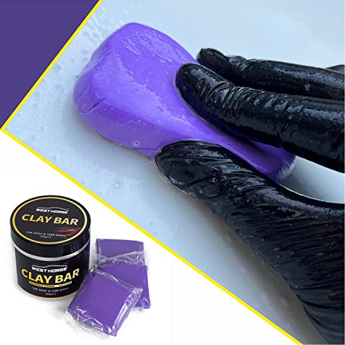 Clay Bar 3 Pack 300g(3x100g) Car Detailing Magic Clay Bars, Auto Clean Wash Bars, Deeply Cleanse The Paint Surface (Medium)
