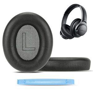 damex soundcore life q20 replacement ear pads,protein leather and memory foam ear cushions,compatible with anker soundcore life q20 bt headphone (black)