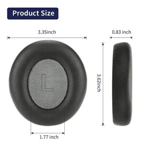 Damex soundcore Life q30 Replacement Ear Pads,Protein Leather and Memory Foam Ear Cushions,Compatible with Anker soundcore Life q35 earpads(Black)