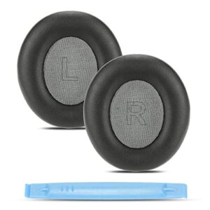 damex soundcore life q30 replacement ear pads,protein leather and memory foam ear cushions,compatible with anker soundcore life q35 earpads(black)