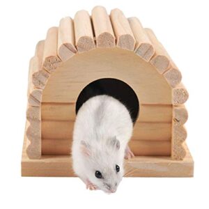 GLOGLOW Hamster House, with Rosin Wooden Hamster House, Ferrets Sugar Gliders for Hamsters Birds