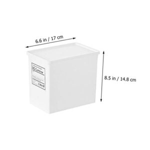 Operitacx Pantry Canister 3pcs Washing Powder Container Plastic Laundry Powder Bin Laundry Soap Dispenser Box Farmhouse Laundry Dryer Sheet Holder for Laundry Room Decorations White Sundries Container