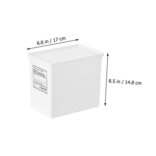 Operitacx Pantry Canister 3pcs Washing Powder Container Plastic Laundry Powder Bin Laundry Soap Dispenser Box Farmhouse Laundry Dryer Sheet Holder for Laundry Room Decorations White Sundries Container