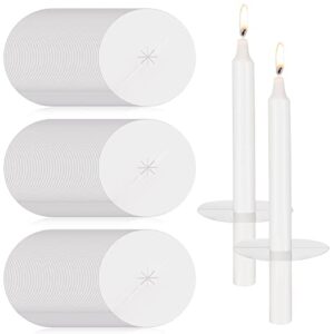 150 pack church candle drip protectors candlelight service kit heavy duty paper candle holders for candlelight vigil church service, devotional candles, christmas eve candles