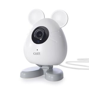 catit pixi smart mouse camera, app-controlled pet camera for cats
