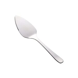 cake spatula 304 stainless steel pie pizza spatula serrated cake pie pastry server, 11.7inch long