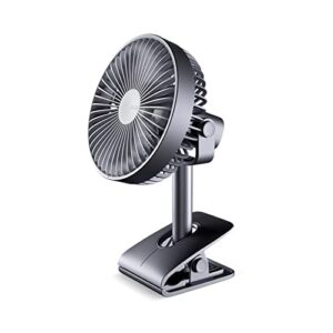 GaYouny Portable Fan for Home Office Desk Table Clip Fan Battery Rechargeable Silent Fans Ventiladores Beatirce (Color : B)