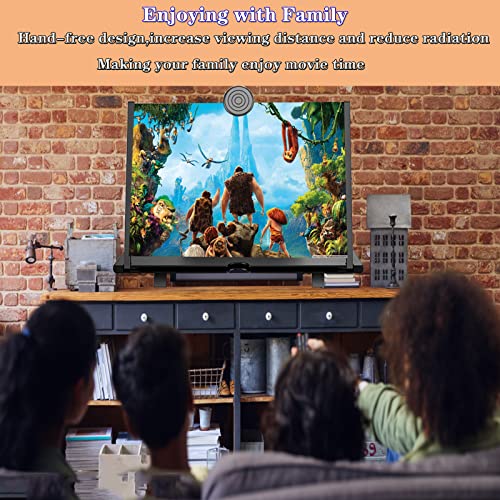 16" Screen Magnifier for Cell Phone - 3D HD Magnifying Projector Screen Enlarger Expanders for Movies, Videos and Gaming – Foldable Phone Stand with Screen Amplifier–Compatible with All Smartphones