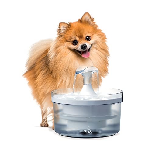 Zeus Fresh & Clear Dog Drinking Fountain with Waterfall Spout