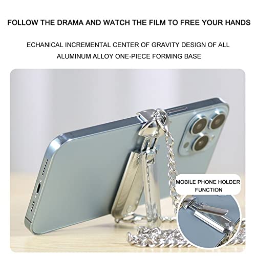 Phone Lanyard,Crossbody Cell Phone Lanyard with Adjustable Detachable,Crossbody Phone Lanyard with Phone Holder,Compatible with iPhone Samsung and Most Smartphones (Silver)