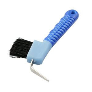 ZYAMY Horse Hoof Pick Brush with Soft Touch Rubber Handle Random Color for Goat, Donkey and Horse