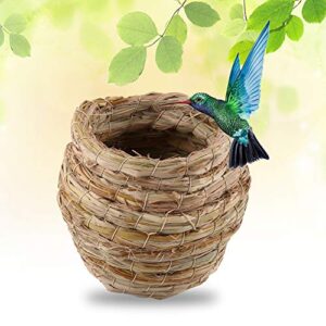 Bird, Handwoven Straw Bird Cage, for Macaw, Hamster for Small Pet Cave House