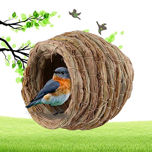 Bird, Handwoven Straw Bird Cage, for Macaw, Hamster for Small Pet Cave House