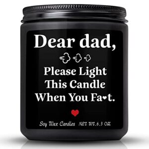 dad gifts from daughter son, funny gifts for dad, fathers day birthday gifts for dad step dad father in law him bonus dad daddy,smoke & vanilla scented candle gifts for men
