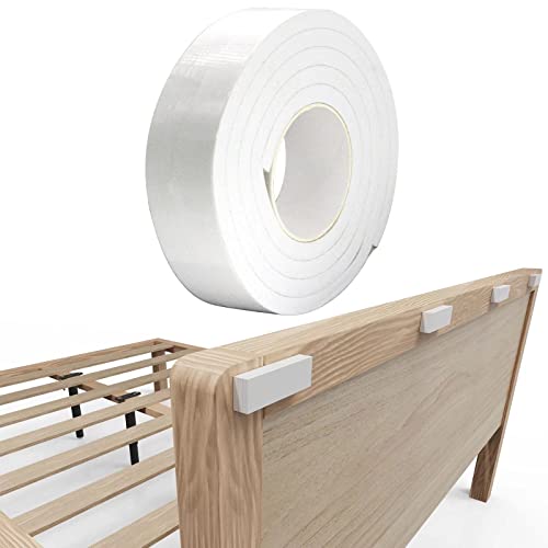 DIYIIRON 2PCS EVA Foam Headboard Stoppers Bed Stopper,Anti-Vibration Soundproof Pads for Bed Frame/Headboard,Self Adhesive Furniture Pads