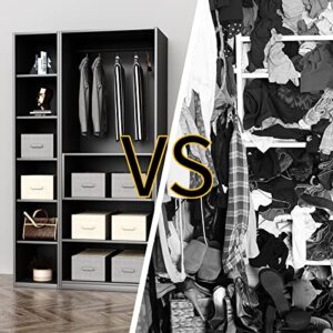 Homzing Large Drawer Organizers for Clothing Wardrobe Clothes Organizer Clothing Organizer with Handle Foldable Use to Thin Jeans Pants T-shirts Leggings Built-in PP Board-2pcs