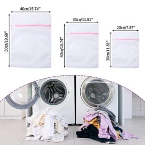 Laundry Hamper 3 Section with 3 Mesh Laundry Bags Divided Laundry Basket with Handles Collapsible Organizer Waterproof Oxford Dirty Clothes Storage for Bedroom, Laundry Room Dark Grey