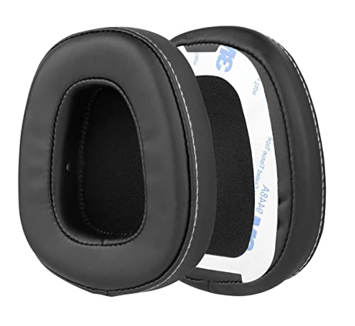 Replacement Ear Pads with Tape Compatible with Skullcandy Crusher Wired Built-in Amplifier and Mic Headphone (Protein Leather)