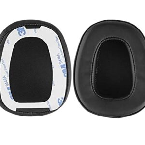 Replacement Ear Pads with Tape Compatible with Skullcandy Crusher Wired Built-in Amplifier and Mic Headphone (Protein Leather)