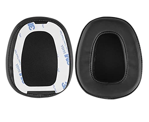 Replacement Ear Pads with Tape Compatible with Skullcandy Crusher Wired Built-in Amplifier and Mic Headphone (Protein Leather)