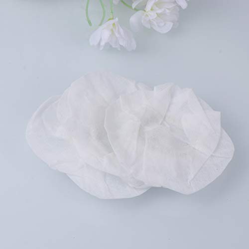 generic Headphone Covers 100pcs Disposable Non- Woven Headset Ear Covers- Stretchable Sanitary Replacement Earpads Covers- White