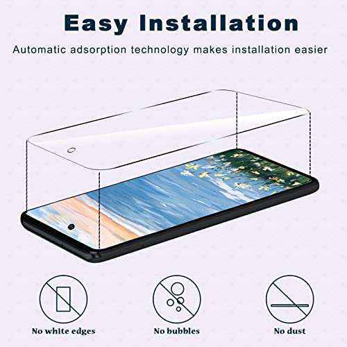 [3+3 Pack]Galaxy A71 5G Screen Protector+Camera Lens Protector, 9H Hardness Tempered Glass, Anti Scratch, HD Clear, Easy Installation, Bubble Free, Screen Protector for Samsung Galaxy A71 5G/4G/5G UW