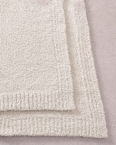 Panku Super Soft Cozy Knit Throw Blanket for Couch and Bed, Knitted Luxury Reversible Cozy Warm Fleece Blanket Throw Camel, Plush Fluffy and Fuzzy Solid Blankets for Women 50x60 Inches Khaki