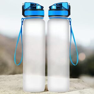 34HD Stop Slacking Drink Your Water 32 Oz Water Track Bottle, Water Bottle With Time Marker, Reminder Water Bottle, Motivational Insulated Water Bottle