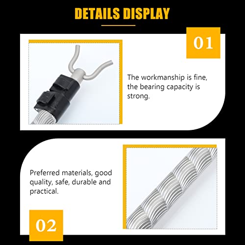 Angoily Extend Reaching Stick Retractable Clothesline Prop Closet Pole Stick Outdoor Telescoping Utility Pole Hook Clothes Drying Pole Outdoor Coat Hanger for Drying Dressing Telescoping Closet Rod