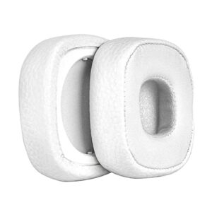 Replacement Earpads Protein Leather Memory Foam Ear Pads Cushions Cover Repair Parts Compatible with Marshall Major 3 Marshall Major III Wireless On-Ear Headphone (White)