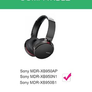 Replacement Ear Pads Compatible with Sony MDR-XB950BT XB950AP XB950B1 XB950N1 Wireless Headphones (XB950-BK)