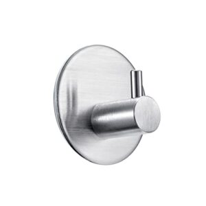 Towel Hooks, Brushed Nickel Stainless Steel Coat Robe Clothes Hook Modern Wall Hook Holder for Bathroom Kitchen Garage Hotel Wall Mounted