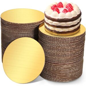 100 pack round cake boards 6'' gold circle cake base cardboard cake rounds grease proof disposable cardboard for baking cake pizza